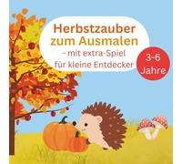 Herbst Ausmalbuch mit Bonus Spiel für kleine Entdecker