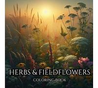 HERBST & FIELDFLOWERS. Series of Therapeutic Coloring Books for Adults and Teenagers for Stress Relief, Creativity Thereapy and Mindfulness: Illustrations Showing Plants Growing in Meadows.