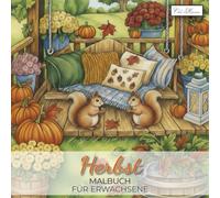 Herbst Malbuch Für Erwachsene: Ein Begleiter für Achtsamkeit und Erholung - vielfältige Herbstszenen in klaren Linien zum Ausmalen