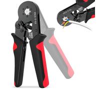 Herbst Pinza Crimpatrice Capicorda 0,25-6mm², Pinza Crimpatrice 0,25-6mm² Cricchetto Esagonale per Capicorda Isolati non Isolati
