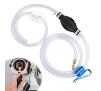Herbst Pompa a benzina, pompa di travaso da 8 mm con tubo da 2 m, universale, portatile, a benzina, pompa per vuoto, pompa di emergenza, a mano, per auto, barca, kart/moto, per carburanti diesel,