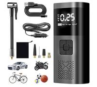 Herbst Pompa ad aria elettrica, 12 V, 6000 mAh, ricaricabile, con USB, per auto