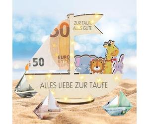 Herbst Regali battesimi per ragazze e ragazzi, regali in denaro per battesimo arca in legno, regalo battesimo denaro, battesimo figlioccio, regalo per battesimo ragazzo ragazza