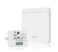 Herbst Set di interruttori della luce radio, 230 V, nessun cablaggio necessario, interruttore radio, interruttore radio con ricevitore