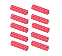 HERCHR 10PCS 4 Millimetri in Lega di Bicicletta della Bici Freno Cavo End cap Puntali Tacche per MTB della Bicicletta della Strada del Cambio Cavo End Caps(Rosso)
