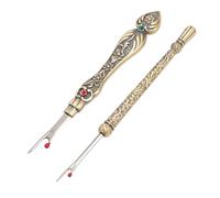 HERCHR 2 Pezzi Taglia-Ripper Tagliafili per Cuciture, Taglia Cuciture Professionale in Metallo con Manico Ergonomico Antiscivolo per Sartoria, Quilting Progetti di Cucito Creativo(Bronzo)