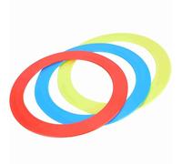 HERCHR Anelli da Giocoleria per Principianti, 3 Pezzi di Anelli da Lancio in plastica per Principianti e Professionisti Blu Rosso Giallo Attrezzatura Sportiva