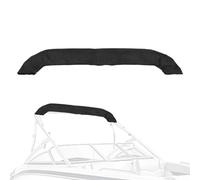 HERCHR Bimini Top Cover, Copertura di Ricambio per Bimini Top Tessuto Oxford Pieghevole Antipioggia Impermeabile Parasole per Barca Attrezzatura Nautica per Pioggia e Ombreggiatura Solare (Nero)