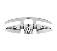 HERCHR Bitte Pieghevoli in Acciaio Inox per Barche, 4 Pezzi da 5 Pollici, Bitte Marine ribaltabili in Acciaio Inox, Elementi di Fissaggio Decorativi per Kayak, Yacht e pontili.