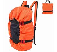 HERCHR Borsa di corda per arrampicata su roccia, zaino per lo stoccaggio della corda pieghevole di grande capacità con spalline zaino impermeabile per le faccenda di arrampicata da roccia (Arancia)
