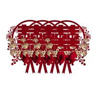 HERCHR Calco di felicità non intrecciato di matrimonio tradizionale cinese, decorazione cinese di matrimoni cinesi 40 × 40 cm, barre delle finestre tagliate per decorazioni per finestre