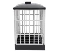 HERCHR Cassetta di blocco della prigione del cellulare, 5.9x7.5x5.1in Cage per la prigione del telefono cellulare con blocco e tagliare il supporto per titoli di smartphone in classe (Nero e grigio)