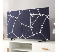 HERCHR Coperture Antipolvere per Televisione, Copertura Antipolvere Domestica Protettiva per TV, Copertura Schermo Tessuto di Elastico Universale Protettori Schermo per Televisori (55 pollici C)