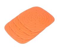 HERCHR Cuscinetti per nidificazione per polli, 4 Pezzi 30x30 cm Lavabile Antiscivolo Tappetino per nidi per Uova in PVC Fodera per lettiera per Galline Nido per pollaio da Fattoria (Arancia)