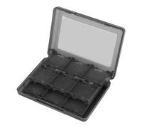 HERCHR Custodia per Carte da Gioco Elettroniche, 28 in 1 Box di Archiviazione di Stoccaggio Cartuccia del Portata Custodia con Divisori Compartment Game Organizer per 3DS DSL DSI LL (Nero)
