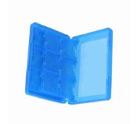 HERCHR Custodia per Carte da Gioco Elettroniche, 28 in 1 Box di Archiviazione di Stoccaggio Cartuccia del Portata Custodia con Divisori Compartment Game Organizer per 3DS DSL DSI LL (Blu)
