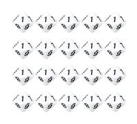 HERCHR Dadi, 20pcs Numero di plastica a 10 Dati Dadi Decorazioni per la casa Ornament Board Math Learning Games Accessorio per Partite per Feste Matematica (Bianco)