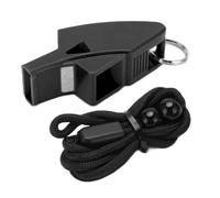 HERCHR Fischietto, Fischietto Delfino Arbitro Robusto Fischio Clamoroso Fischio di Emergenza Basket Calcio Fischio per Allenatori Arbitri Competizioni Sportive(Nero)