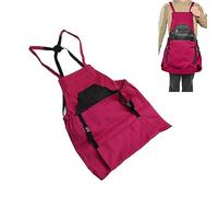 HERCHR Grembiule da Giardinaggio, Grembiule da Giardino in Tela Borsa per La Raccolta della Frutta Borsa per La Raccolta del Giardino delle Bacche di Verdure Grembiule da Giardino con Tasche(Rosso)