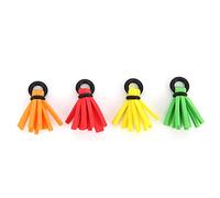 HERCHR Indicatori di Attacco per Pesca a Mosca Schiuma, indicatori di Pesca a Mosca 4 Pezzi Piccola Canna da Pesca Galleggianti Bobber per Accessori per la Pesca a Mosca (4 Colori Misti)