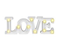 HERCHR LED Letters Love Sign, Battery Lamp Marquee Light Up Letters Sign for Home Party Birthday Wedding Bar Decoration(Bianca)