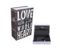 HERCHR Libro Cassaforte con Serratura, Cassaforte Portatile Piccolo Dizionario per Contanti Gioielleria Chiave, con 2 Chiavi, 7,09 x 4,53 x 2,17 Pollici(#1)