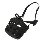 HERCHR Museruole per Cavalli, 63 cm / 24,8 Pollici, copribocca per museruola da pascolo, Supporto per la Bocca da pascolo con Fori Grandi, Cinturino Regolabile Anti-morso per mangiatoie