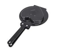 HERCHR Padella a doppio lato, teglia antiaderente per pancake, padella per frittata con piastra per barbecue, griglia per sandwich per soffici pancake (Nera)