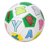 HERCHR Pallone da calcio piccolo, mini pallone da calcio giovanile in schiuma morbida da 5,1 pollici Pallone da calcio morbido per interni casa, allenamento per giochi sportivi (alphabet ball)