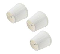 HERCHR Paralumi in Tessuto con Clip E14, 3 Pezzi Paralume a Campana Plissettato Bianco per lampade da Tavolo, 4,7x4,3x3,1 Pollici