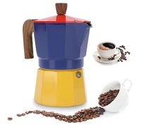HERCHR Piano cottura Macchina per caffè espresso e caffè Caffettiera (Rosso Blu e Giallo)