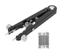 HERCHR Pinze per barrette elastiche da orologio, Set di pinze per barrette elastiche da orologio con 8 perni in acciaio legato per la rimozione e la riparazione dei cinturini