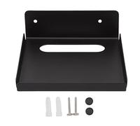 HERCHR Ripiano superiore per schermo TV, staffa per router per proiettore in acciaio inossidabile addensato, supporto per mensola a muro per rack per set top box per soggiorno, ufficio