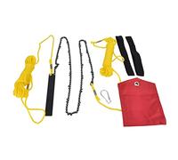 HERCHR Segaacorda per Rami d'albero Motosega Tascabile da 48 Pollici Pieghevole 63 Denti Motosega a Corda Manuale ad Alta durezza con Comoda Impugnatura per potatura di Alberi