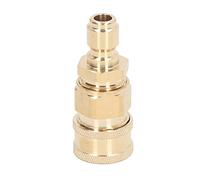 HERCHR Set di 2 Set di adattatori per idropulitrice ad Alta Pressione da 5000 PSI Quick Connect per idropulitrice (Spina filettata Maschio M22x1,5 mm Presa filettata Femmina)