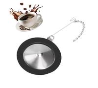 HERCHR Sostituzione del Filtro per Sifone, Filtro per Caffettiera Caffe per Sifone Riutilizzabile in Silicone in Acciaio Inox con Catena per Caffettiera, Macchina da Caffè