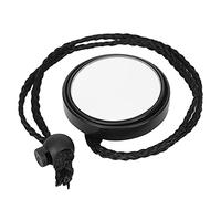 HERCHR Specchietto retrovisore per immersione da 2 pezzi, specchietto retrovisore regolabile a 360 gradi con accessorio per attrezzatura di sicurezza per sport acquatici con cordino (Nera)