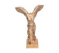 HERCHR Statua della Dea della Vittoria Alata, Decorazione della Statua Greca Figurina della Dea Greca Scultura Classica Scultura da Collezione Bianca Decorazioni per La Casa(6.5x9.3in-Ottone)
