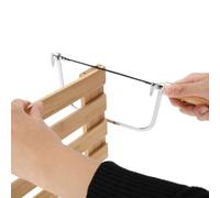 HERCHR Strumento di Taglio Regolabile a Forma di U Telaio, Seghetto da Traforo Manuale con 5 Lame e Arco per Metallo e Legno per Creazione di Gioielli