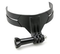 HERCHR Supporto da mentoniera per casco da moto per action cam, Supporto regolabile da mentoniera per casco per cellulare - Supporto adesivo per cellulare da utilizzare in moto