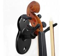 HERCHR Supporto da parete per violino Supporto per violino Supporto da parete per violino Gancio a doppia testa regolabile con base in ferro Gancio Cuscinetto in gomma antiscivolo (2 pezzi)