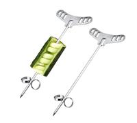 HERCHR Tagliaverdure a Spirale,Taglierina a Spirale per Verdure in Acciaio Inox,2 Pezzi Coltello Spirale Frutta e Verdura,Taglia Patate Spirale,Taglia Patate Coltello a Spirale per Cetrioli Carote