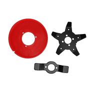 HERCHR Taglierina a Lama di Ricambio per Apertura 1 Pollice, Piastra diserbante Multifunzionale per la Stagione di rifinitura per tagliaerba a Lama, 2 Denti + 5 Denti