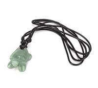 HERCHR Tartotalato, Crystal Jade ha intagliato fortunato tartaruga con corda per uomini donne