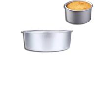 HERCHR Teglie Tonde Teglia da Forno Rotonda,Stampo per Dolci in Alluminio Antiaderente Teglie Rotonde per Torte 24,6×8 cm