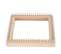 HERCHR Telaio Per Maglieria in Legno, Telaio Per Tessitura Multi-Artigianato in Legno Telaio Per Artigianato a Mano, Strumento Per Tavolo da Lavoro Per Tessitura Fai da Te Principianti (20 * 20 cm)