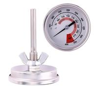 HERCHR Termometro per affumicatore, 75 ℃ a 300 ℃ Termometro da cucina analogico per arrosti in acciaio inox, ideale per carne, pesce, pollame