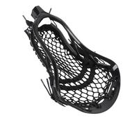 HERCHR Teste per Bastoncini da Lacrosse con Testa di Lacrosse, Sostituzione in Nylon con Corde da Uomo per strategie difensive Offensive da Competizione (Black)