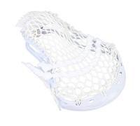 HERCHR Teste per Bastoncini da Lacrosse con Testa di Lacrosse, Sostituzione in Nylon con Corde da Uomo per strategie difensive Offensive da Competizione (White)