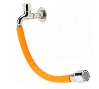 HERCHR Tubo di Prolunga per Rubinetto con Interfaccia Universale G1/2, Prolunga per Rubinetto Flessibile Girevole a 360 Gradi Prolunga per Rubinetto Antispruzzo per Cucinare Bagno (Medio)